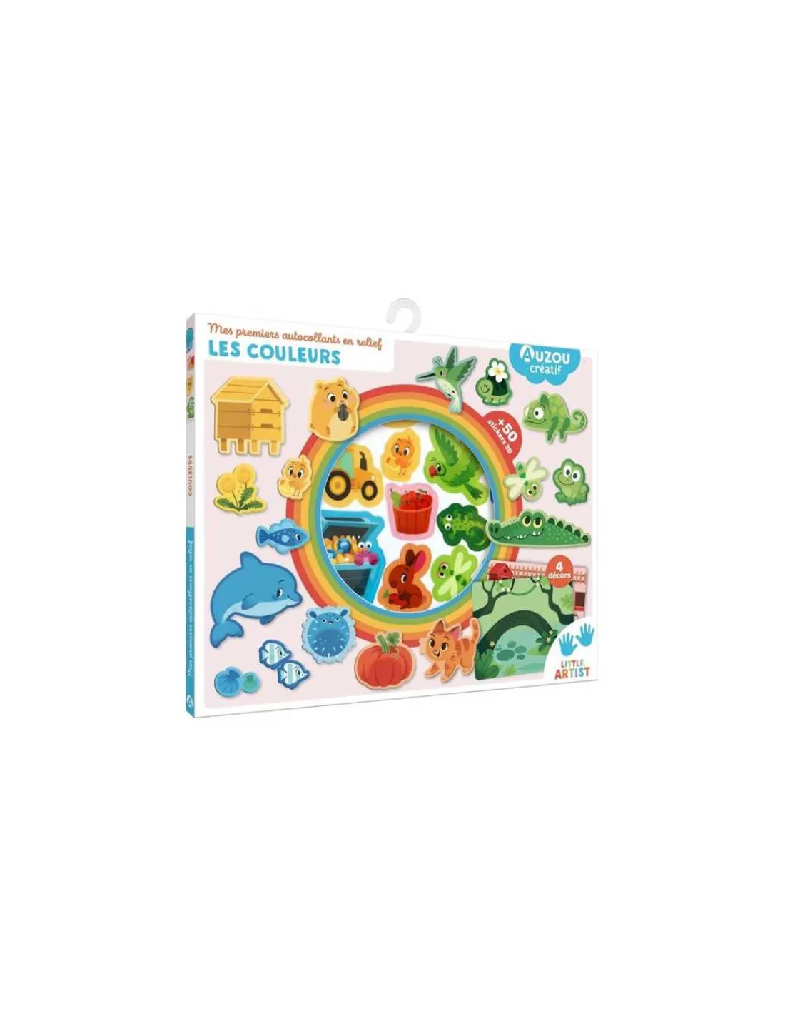 Auzou Mes premiers autocollants en relief les couleurs -