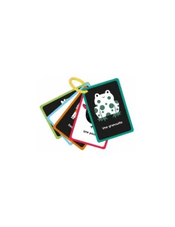 Auzou Mes premières cartes pour éveiller bébé noir et blanc -