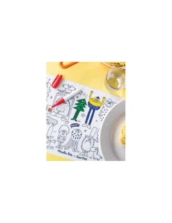 Moulin Roty Mini set à colorier et 4 feutres Les Schmouks -