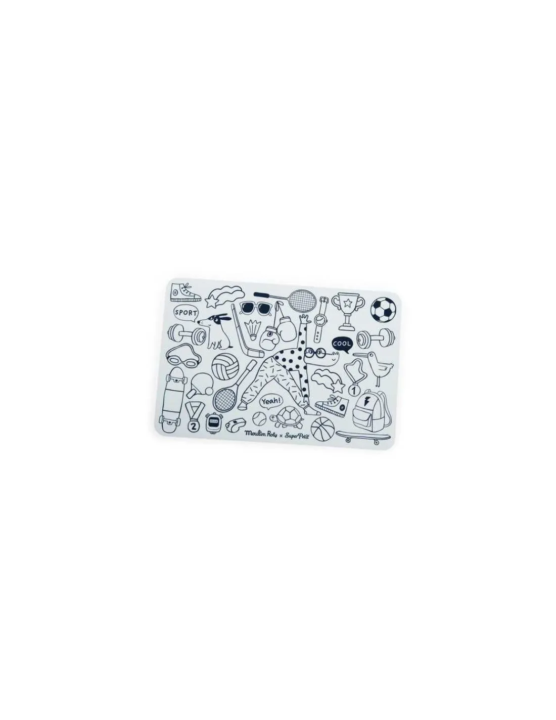 Moulin Roty Mini set à colorier et 4 feutres Les Loufoques -