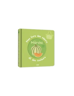 Auzou Mon livre des odeurs et des couleurs Le marché -