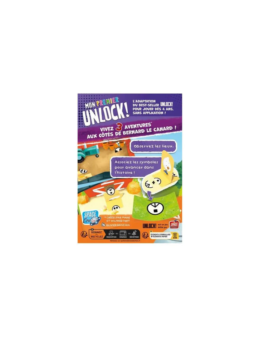 Asmodee Mon premier Unlock! : Histoires de Canard - Space Cowboys