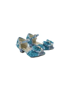 Labay Mules à Nœuds et Paillette Bleu 3 - 4 ans -