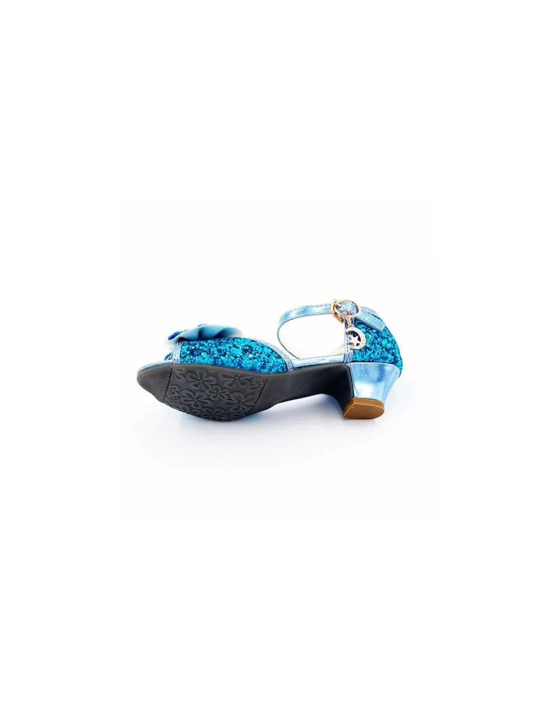 Labay Mules à Nœuds et Paillette Bleu 3 - 4 ans -