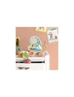 Moulin Roty Papillon à tirer Trois petits lapins -