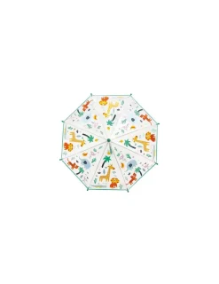 Enfant LittLe L Parapluie jungle transparent et magique -