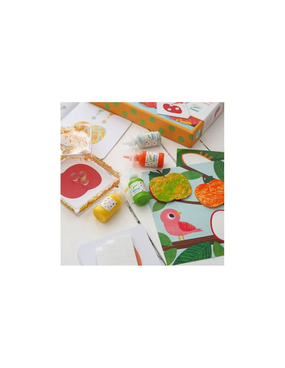 Enfant Djeco Peindre avec des billes nature multicolore -