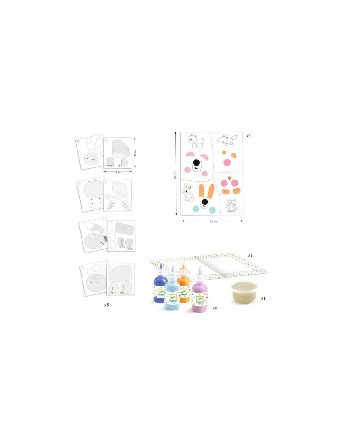 Djeco Peinture à doigts La Patouille -