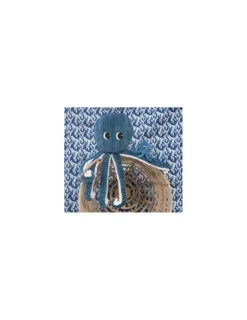 Les Deglingos Peluche Filou la pieuvre bleu - Les Ptipotos by Déglingos