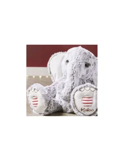 Kaloo Peluche éléphant Noa 38 cm - Rouge