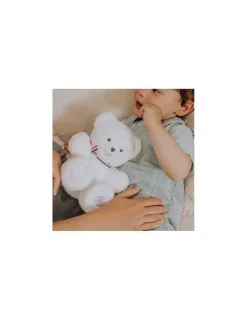 L'Ours Francais Peluche petit ours blanc L'ours français 25 cm