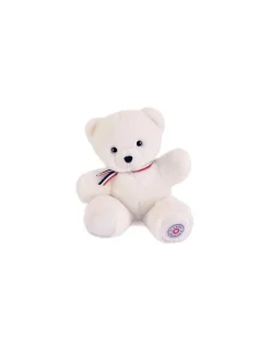 L'Ours Francais Peluche petit ours blanc L'ours français 25 cm