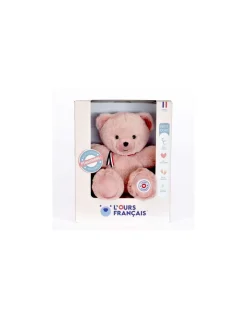 L'Ours Francais Peluche petit ours rose poudré L'ours français 25 cm