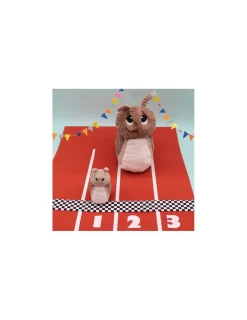 Les Deglingos Peluche Speedou l'escargot maman et bébé rose - Les Ptipotos by Déglingos