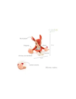 Lilliputiens Peluche Stella faon multi-activités -