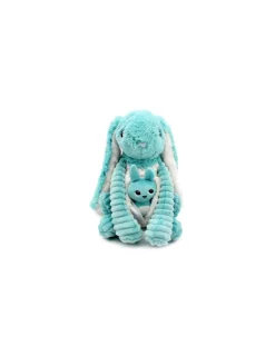 Les Deglingos Peluche Toudou le lapin aqua - Les Ptipotos by Déglingos