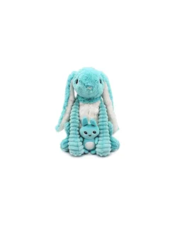 Les Deglingos Peluche Toudou le lapin aqua - Les Ptipotos by Déglingos