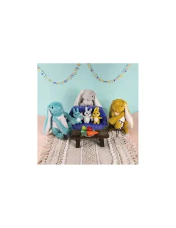 Les Deglingos Peluche Toudou le lapin aqua - Les Ptipotos by Déglingos