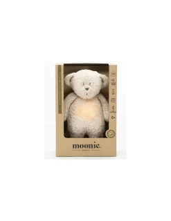Moonie Peluche veilleuse musicale ourson Sable -