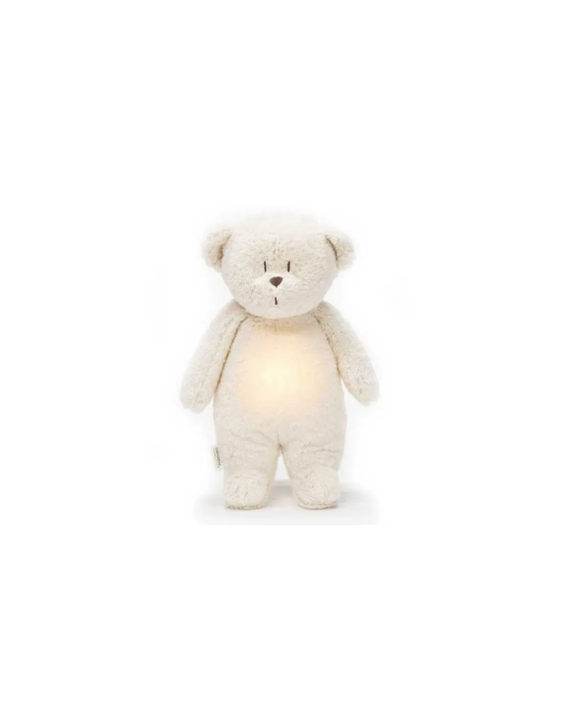 Moonie Peluche veilleuse musicale ourson Blanc polaire -