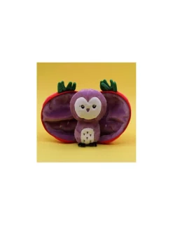 Les Deglingos Peluche Violet la chouette fraise - Flipetz by Déglingos