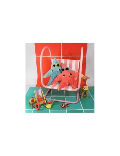 Les Deglingos Peluche Wahou l'étoile de mer corail - Les Ptipotos by Déglingos