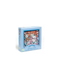 Djeco Perles en bois arc en ciel -