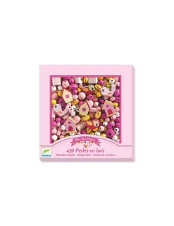 Djeco Perles en bois oiseaux -