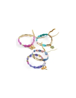 Djeco Perles papier et bracelets à créer Chics et dorés - Do it Yourself