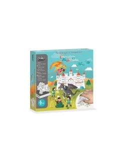 Crea Lign’ Personnages à tamponner Chevaliers et Dragons - CréaLign'