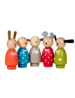 Moulin Roty Personnages en bois La Grande Famille -