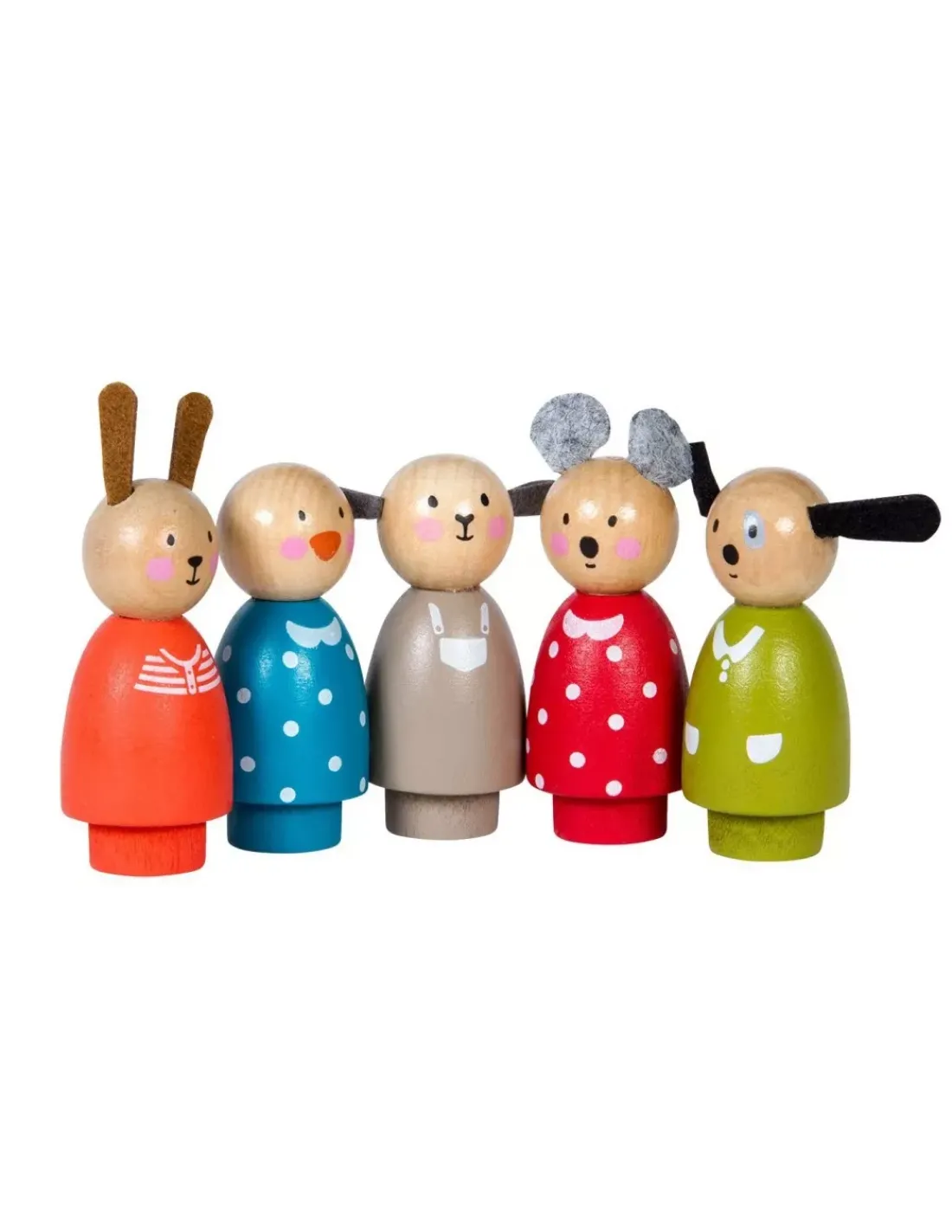 Moulin Roty Personnages en bois La Grande Famille -
