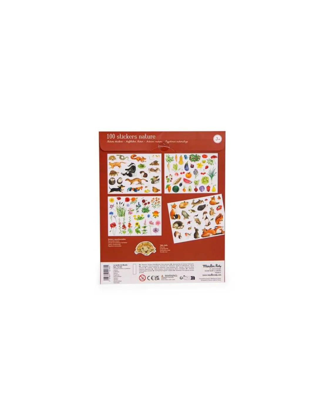 Moulin Roty Pochette stickers Le jardinier Le Jardin du Moulin -