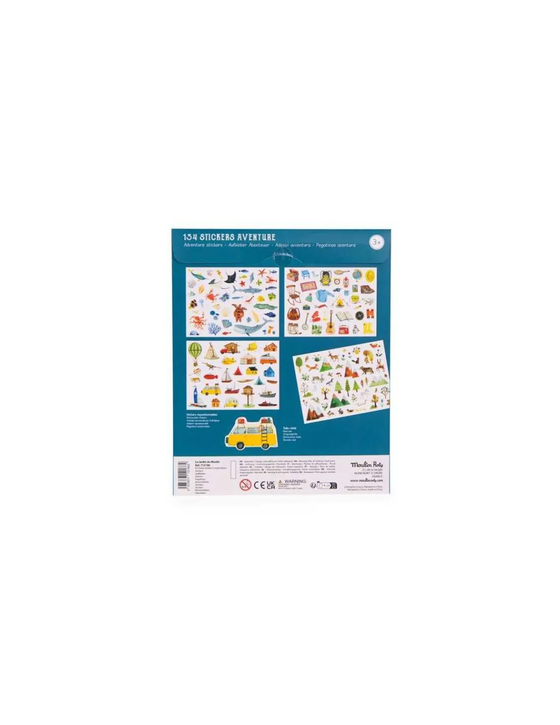 Moulin Roty Pochette stickers L'explorateur Le Jardin du Moulin -