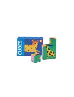 Moulin Roty Puzzle 6 cubes Les toupitis -