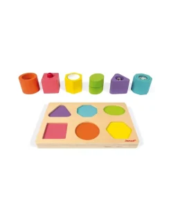 Enfant Janod Puzzle 6 cubes sensoriels -