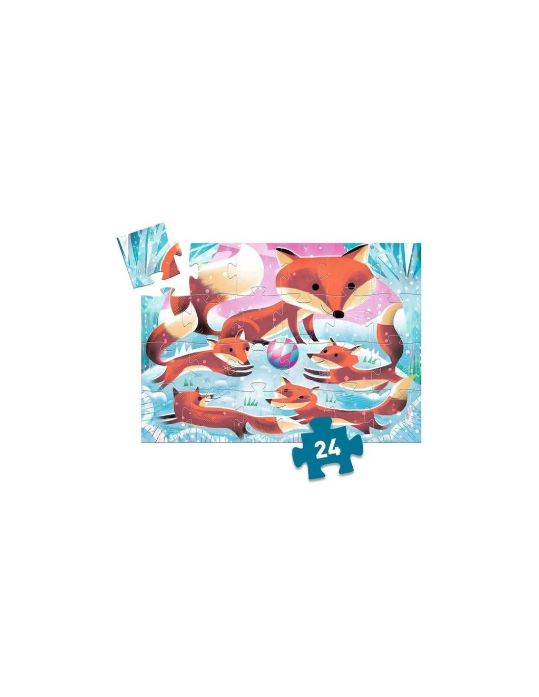 Djeco Puzzle 24 pièces Ginger petit renard -