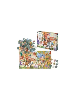 Moulin Roty Puzzle 500 pièces La fête du printemps Les Minouchkas -