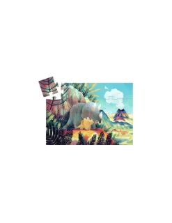 Djeco Puzzle 24 pièces Téo le dino -