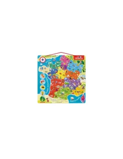 Enfant Janod Puzzle carte de France magnétique -