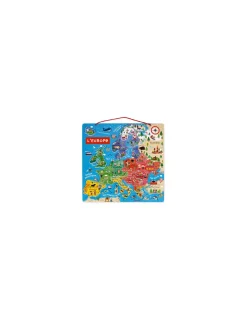 Enfant Janod Puzzle carte d'Europe magnétique -