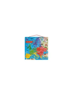 Enfant Janod Puzzle carte d'Europe magnétique -