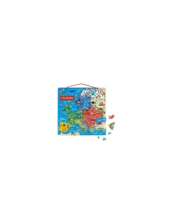 Enfant Janod Puzzle carte d'Europe magnétique -