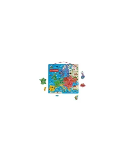 Enfant Janod Puzzle carte d'Europe magnétique -