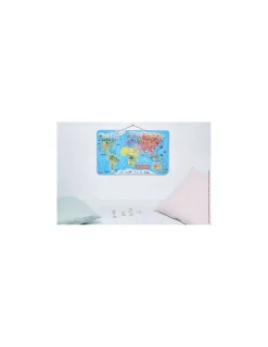 Enfant Janod Puzzle carte du monde magnétique -