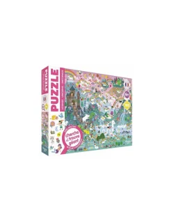 Auzou Puzzle cherche et trouve géant Licornes -