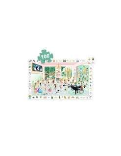Djeco Puzzle d'observation 100 pièces L'école de danse -