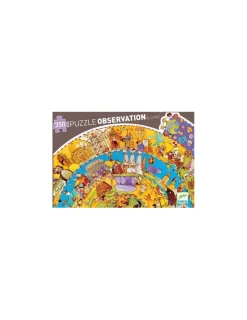 Djeco Puzzle d'observation Histoire et livret -
