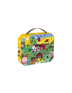 Enfant Janod Puzzle d'observation la ferme 24 pièces -