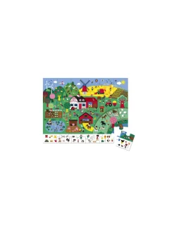 Enfant Janod Puzzle d'observation la ferme 24 pièces -